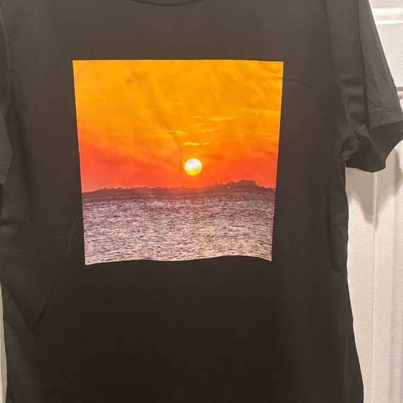 Black Sunset Graphic Women's Top - Picture 3 of 3